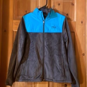 LIKE NEW FILA grey and bright blue jacket size Medium